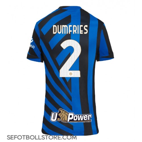 Inter Milan Denzel Dumfries #2 Replika Hemmatröja Dam 2024-25 Kortärmad